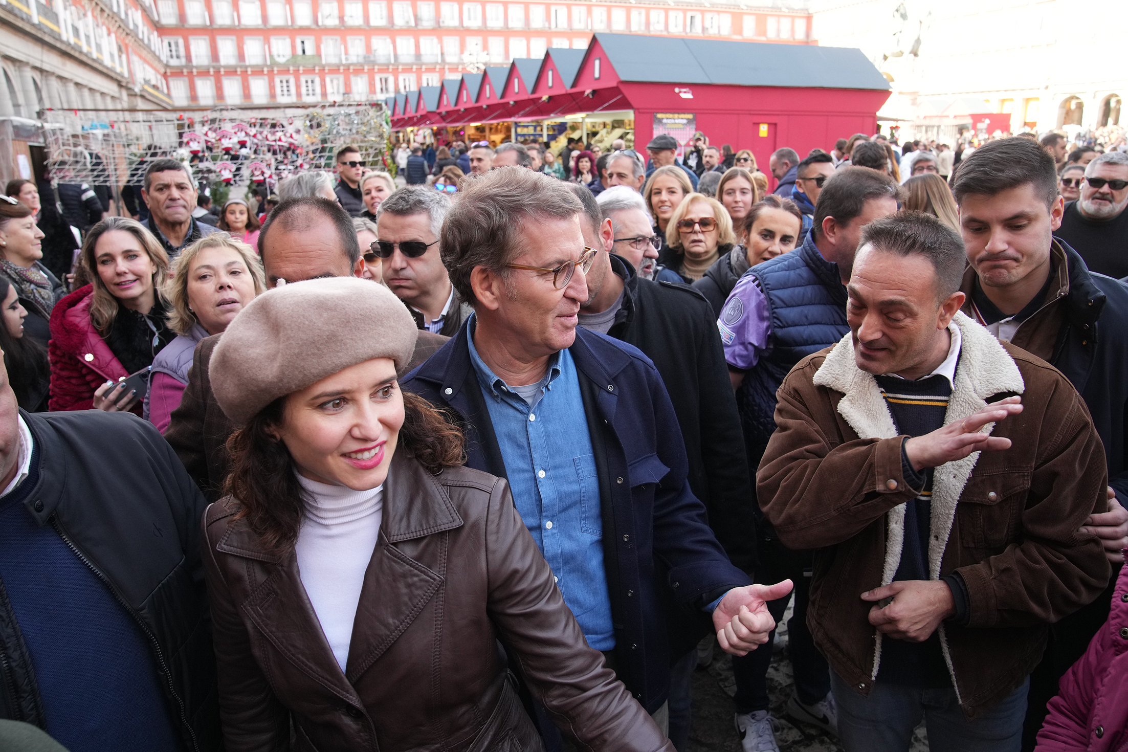 Alberto Núñez Feijóo e Isabel Díaz Ayuso en Madrid