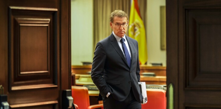 Alberto Núñez Feijóo interviene en la sesión de investidura