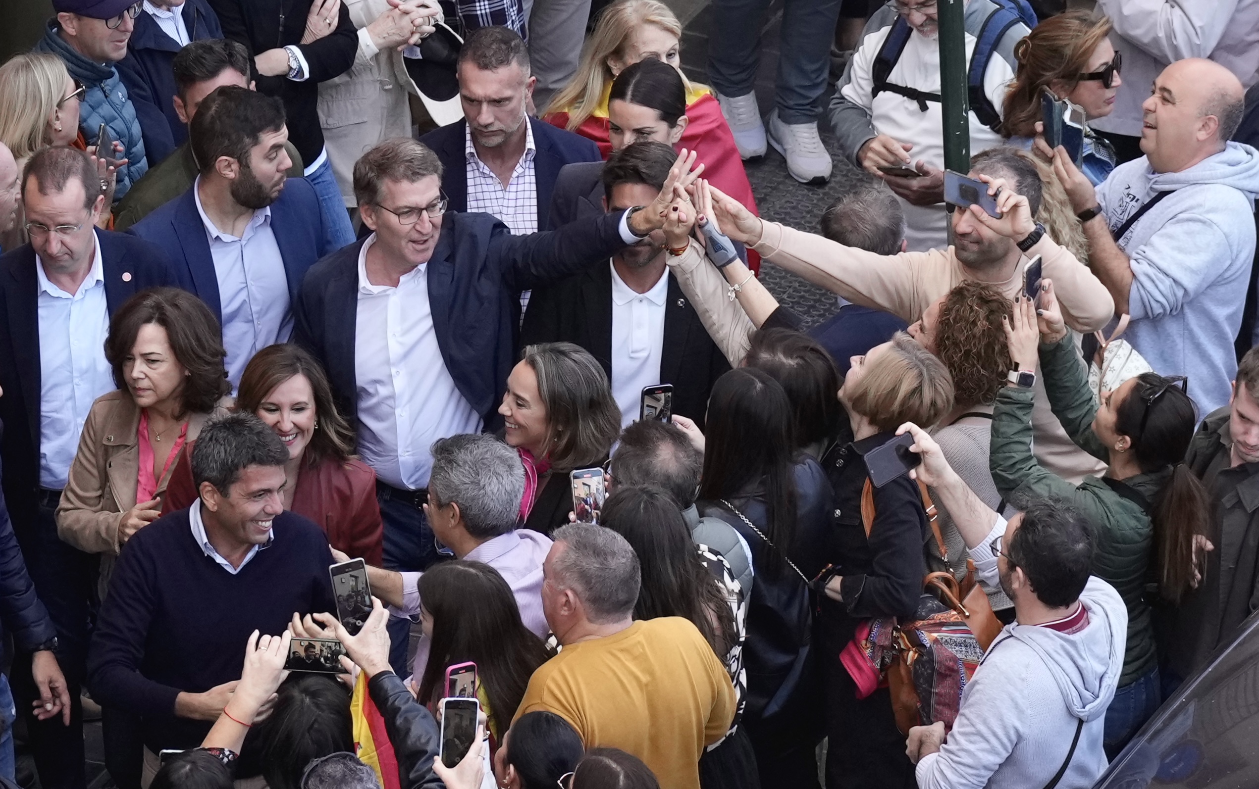 Alberto Núñez Feijóo en el acto en defensa de la igualdad de todos los españoles, en Valencia
