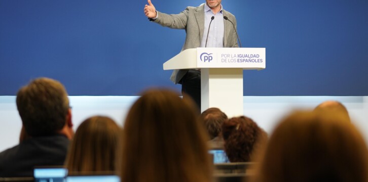 Rueda de prensa de Borja Sémper