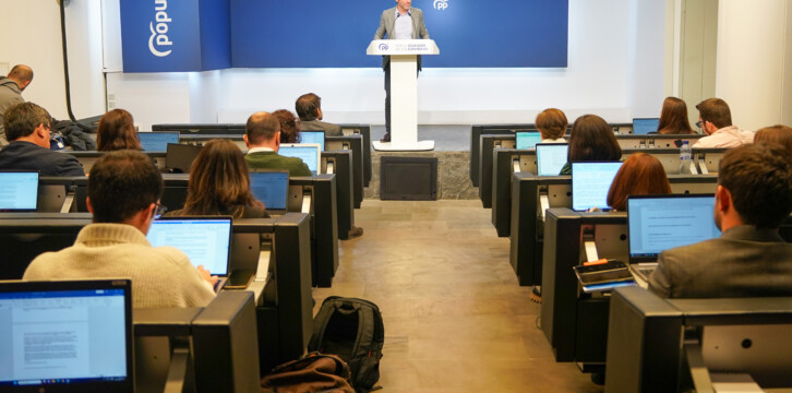 Rueda de prensa de Borja Sémper