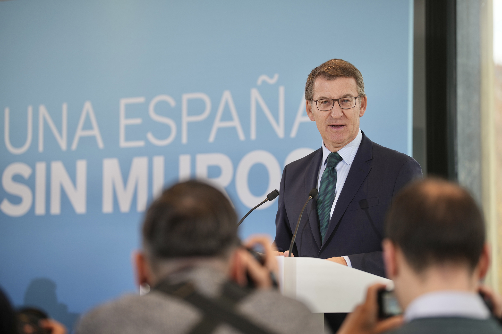 Alberto Núñez Feijóo en un acto de balance de 2023