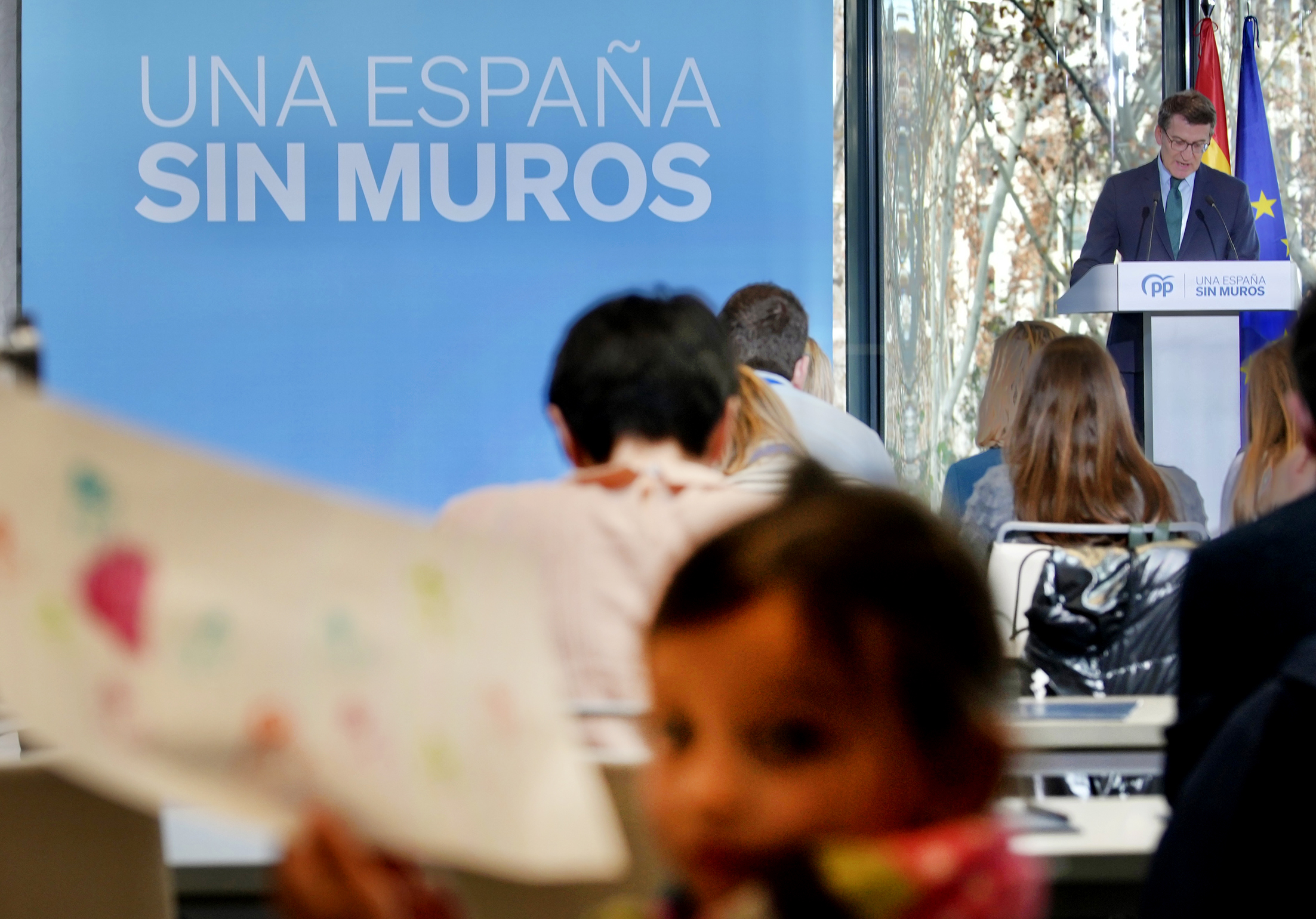 Alberto Núñez Feijóo en un acto de balance de 2023