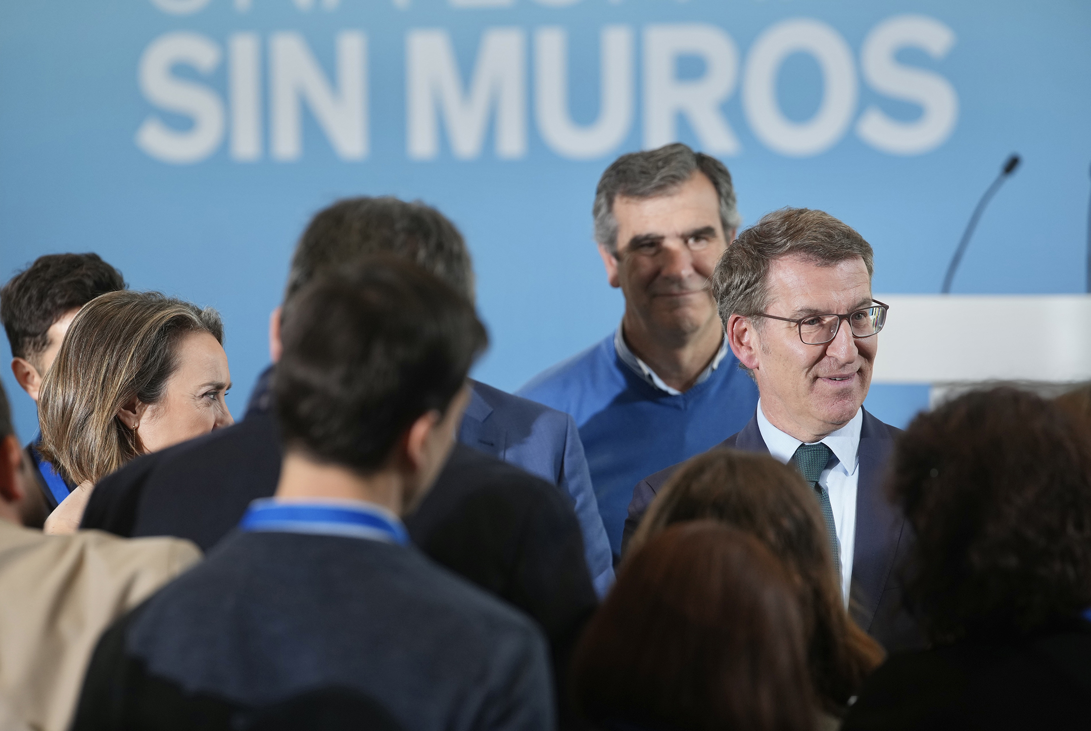 Alberto Núñez Feijóo en un acto de balance de 2023