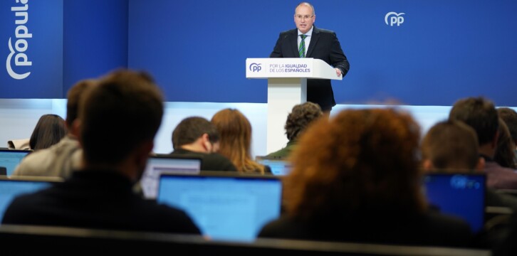 Rueda de prensa de Miguel Tellado, portavoz del GPP