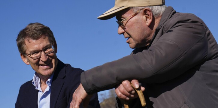 Alberto Núñez Feijóo visita Piedrafita