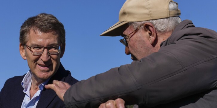 Alberto Núñez Feijóo visita Piedrafita