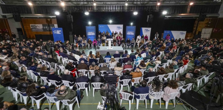 Feijóo en un acto en Outeiro de Rei