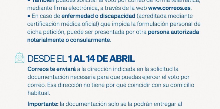 Voto por correo elecciones vascas 2024