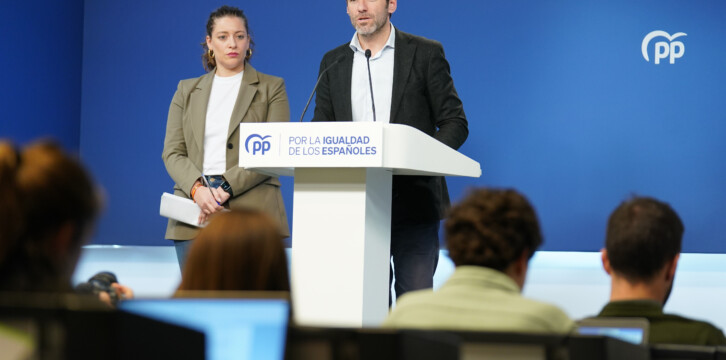 Rueda de prensa de Borja Sémper y Ester Muñoz