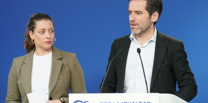 Rueda de prensa de Borja Sémper y Ester Muñoz