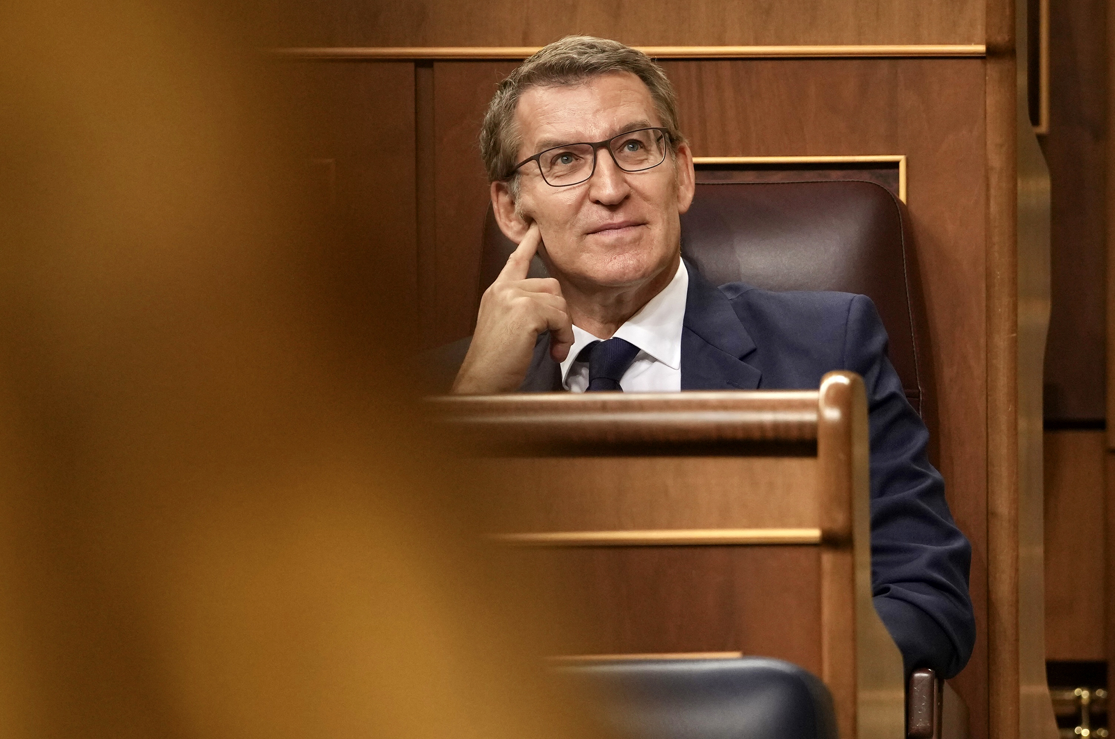 Alberto Núñez Feijóo en la sesión de control al Gobierno