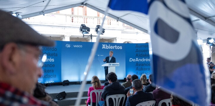 Alberto Núñez Feijóo en Vitoria