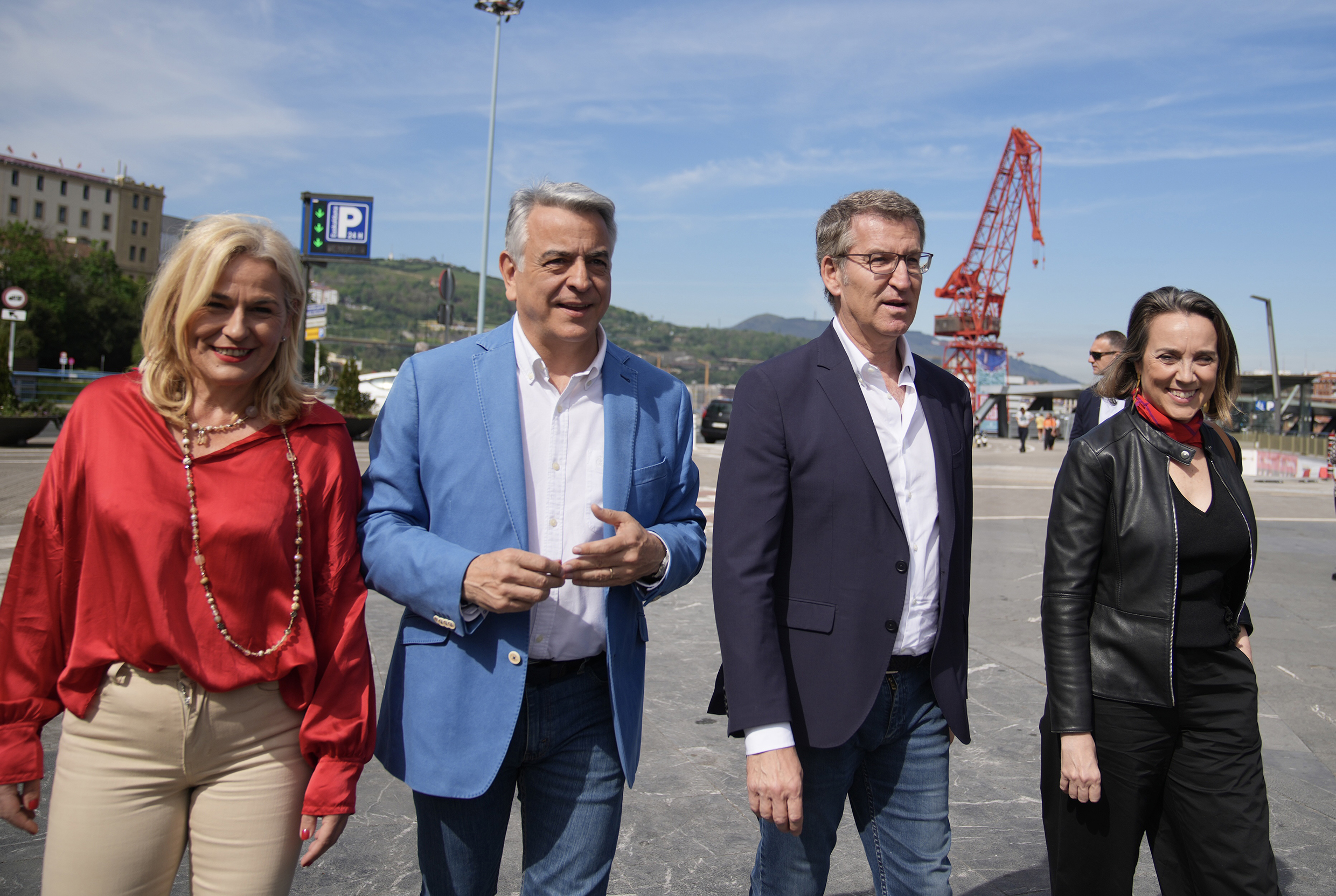Alberto Núñez Feijóo y Javier de Andrés en Bilbao