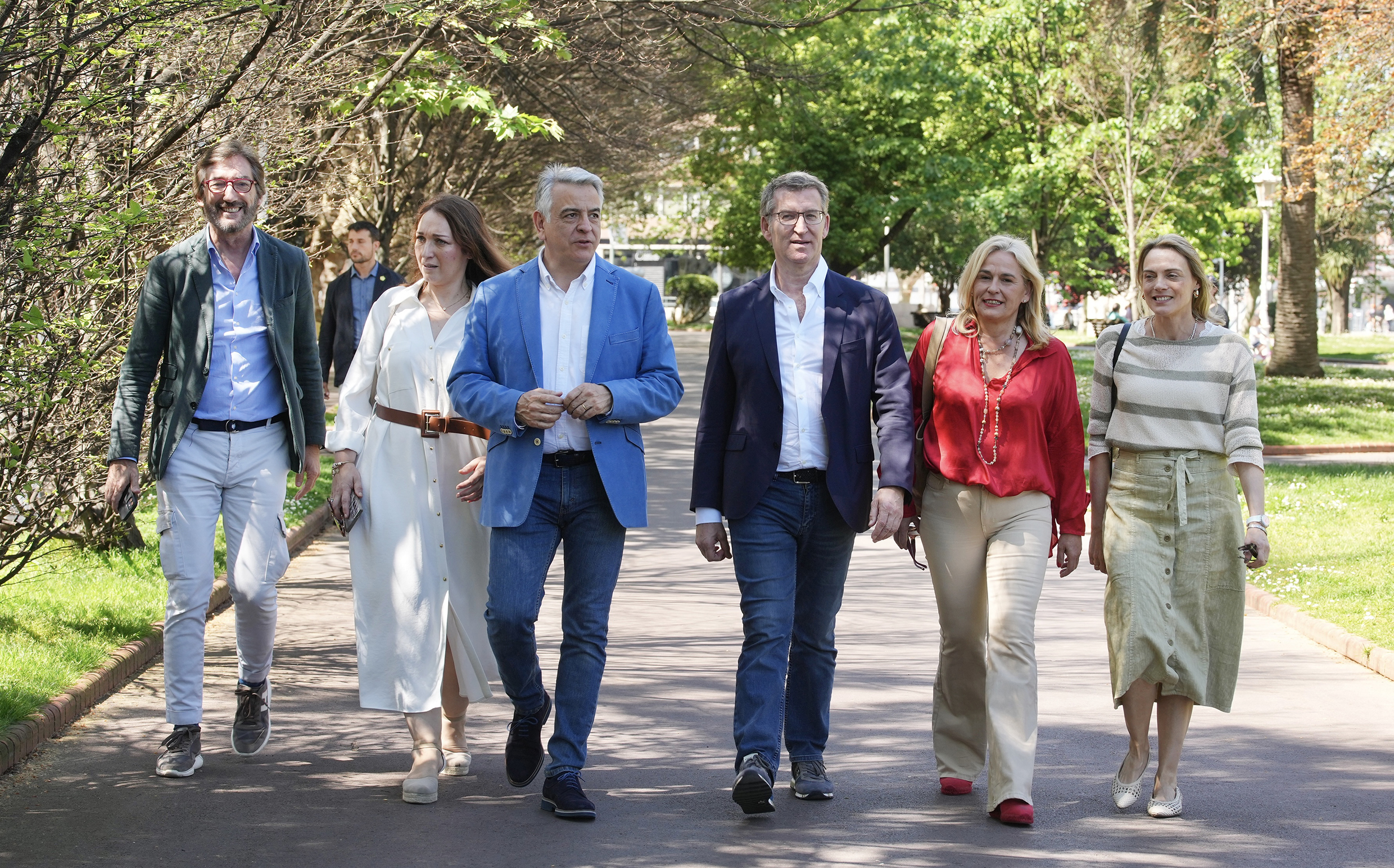 Alberto Núñez Feijóo y Javier de Andrés en Bilbao