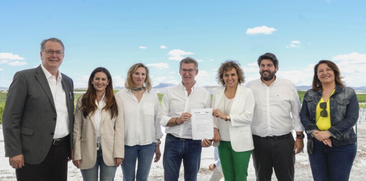 Alberto Núñez Feijóo participa en un acto sobre agricultura en Cieza, Murcia