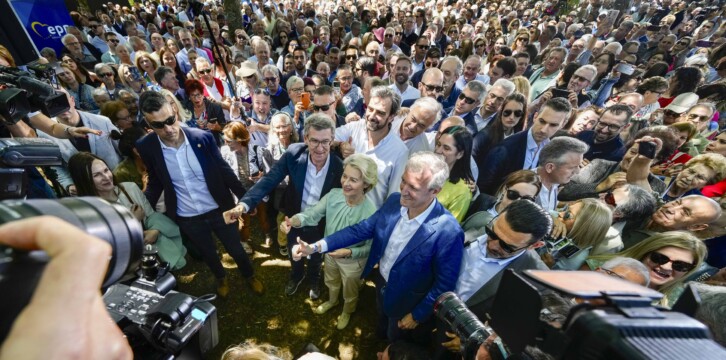 Alberto Núñez Feijóo en O Pino