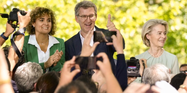 Alberto Núñez Feijóo en O Pino