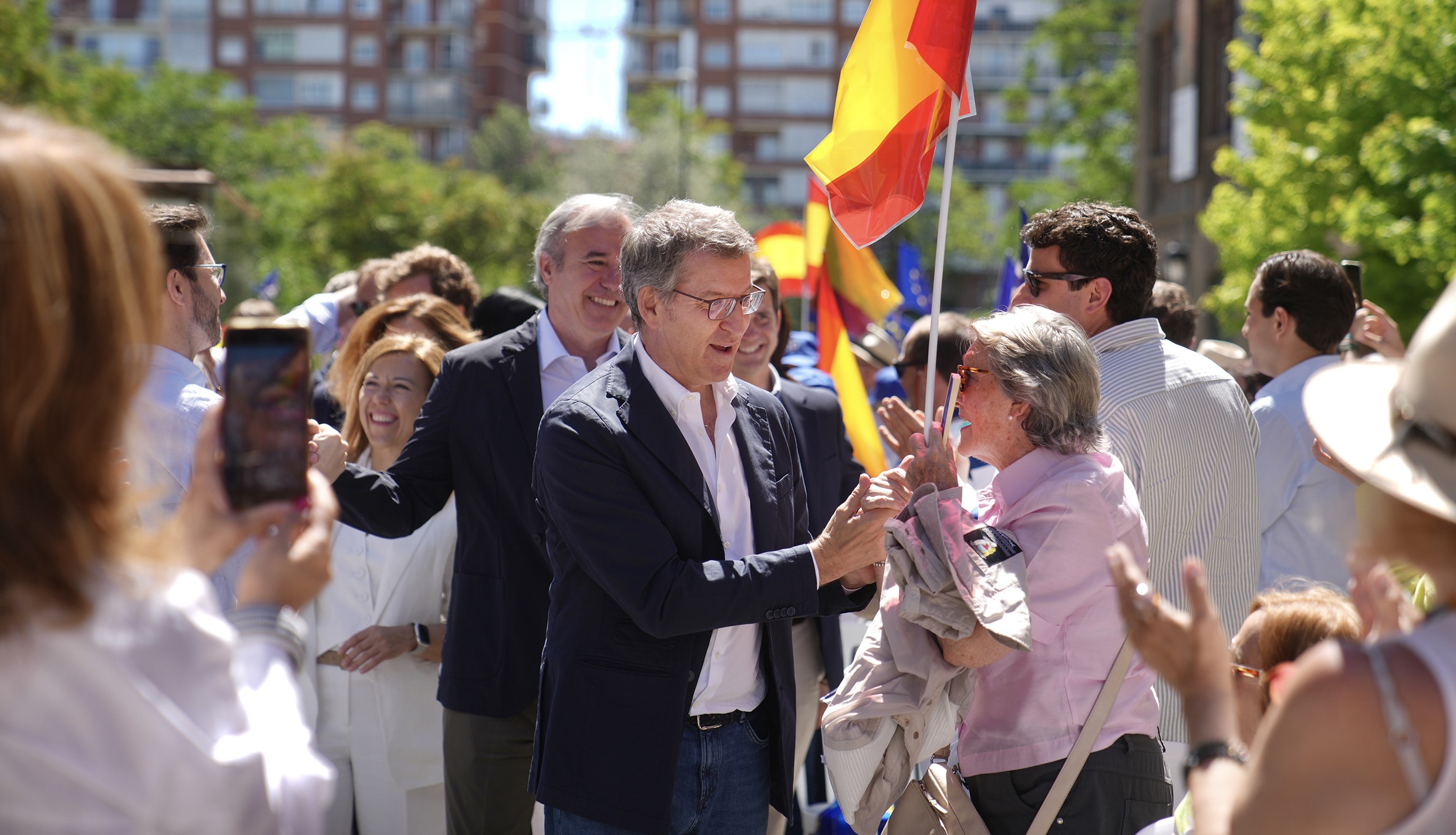 Feijóo en un acto del PP en Zaragoza