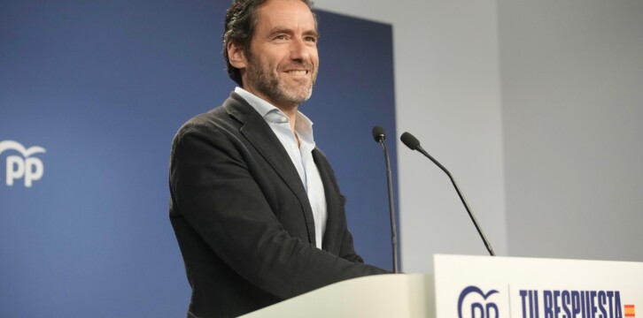 Borja Sémper en rueda de prensa