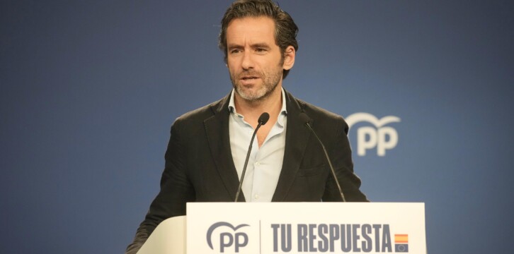 Borja Sémper en rueda de prensa
