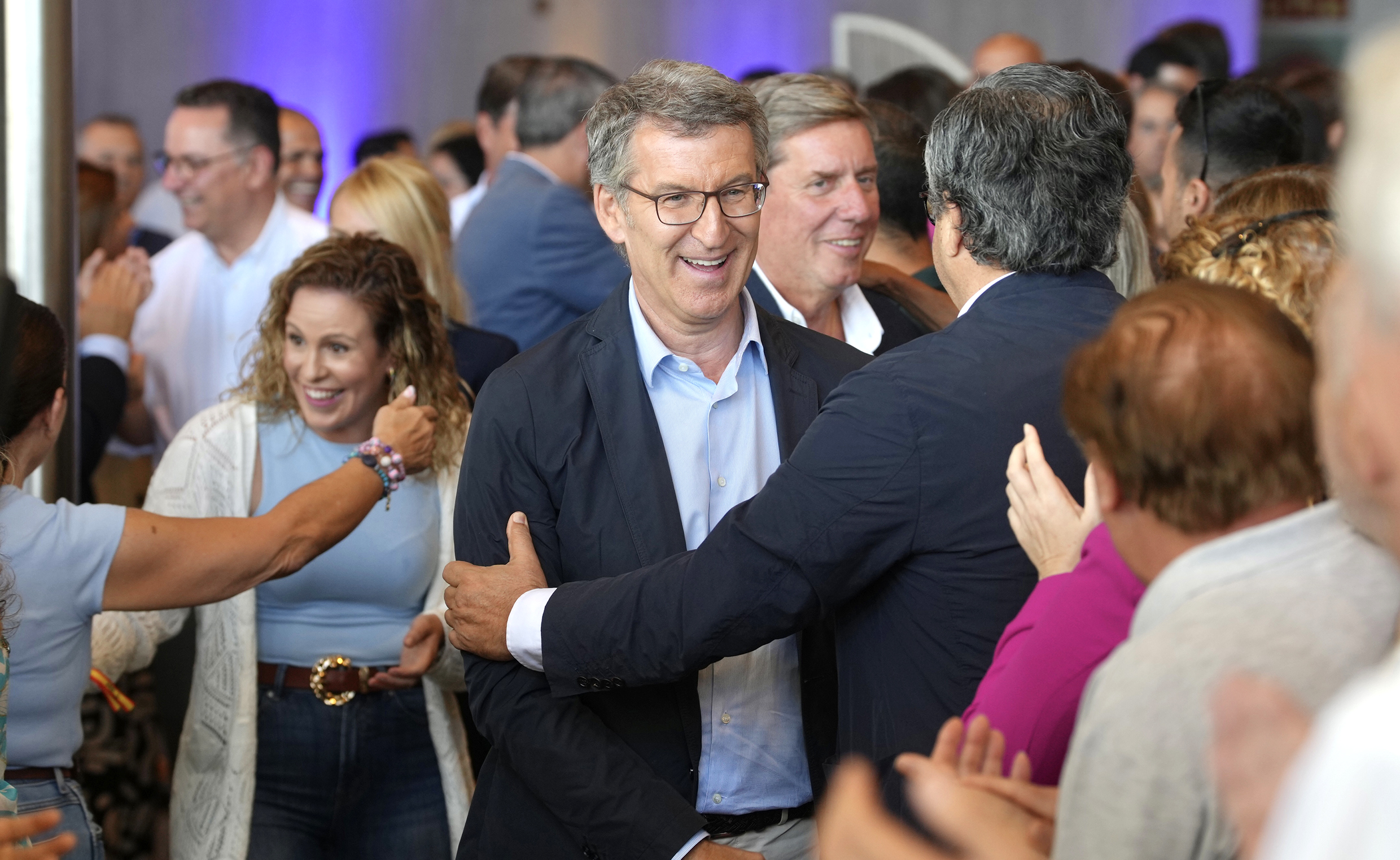 Feijóo en un acto del PP en Tenerife