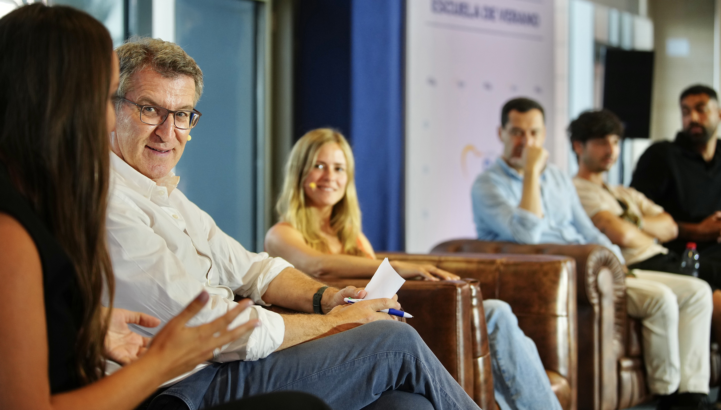 Alberto Núñez Feijóo en un acto de NNGG del PP en Torremolinos
