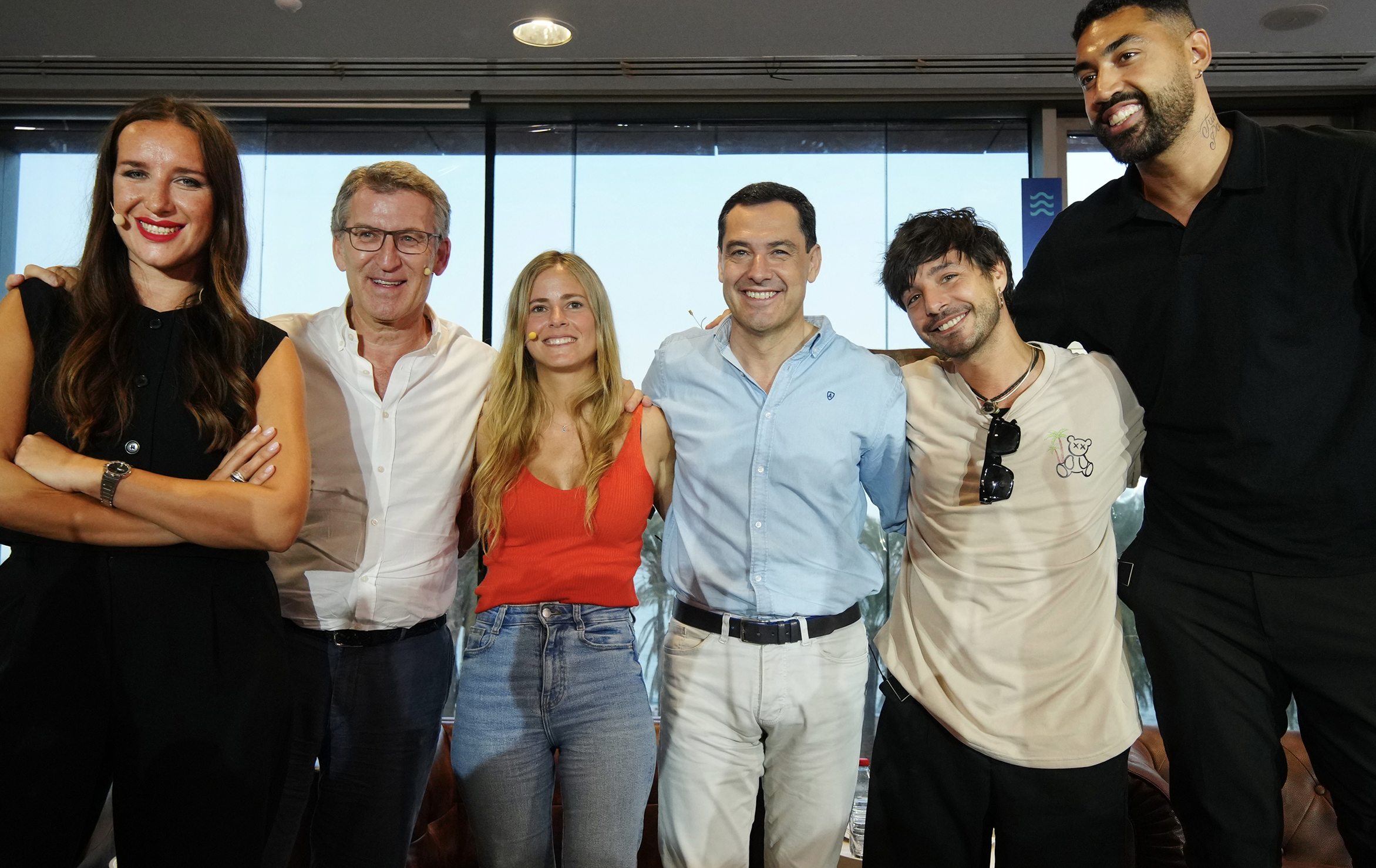 Alberto Núñez Feijóo en un acto de NNGG del PP en Torremolinos