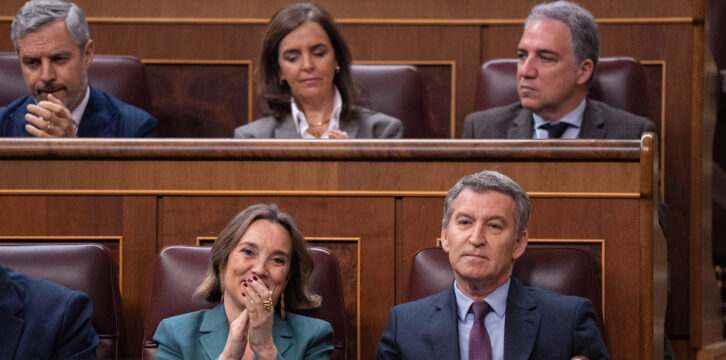 Feijóo en la sesión de control al Gobierno