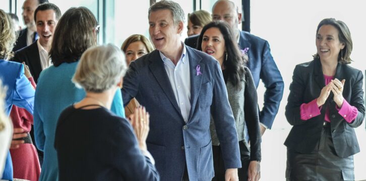 Feijóo en un acto en Palma de Mallorca