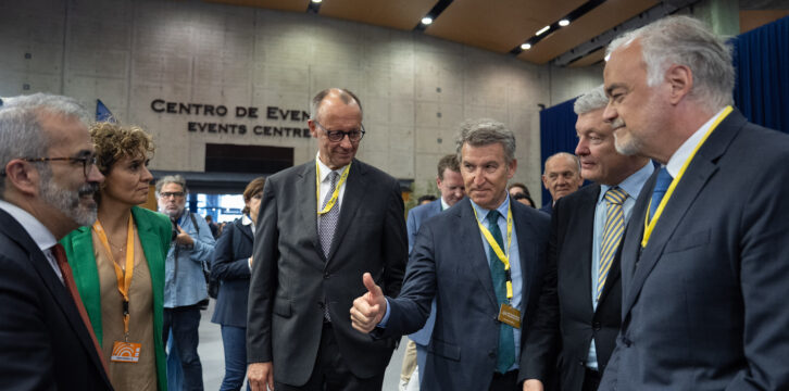 Alberto Núñez Feijóo en el Congreso del EPP en Valencia