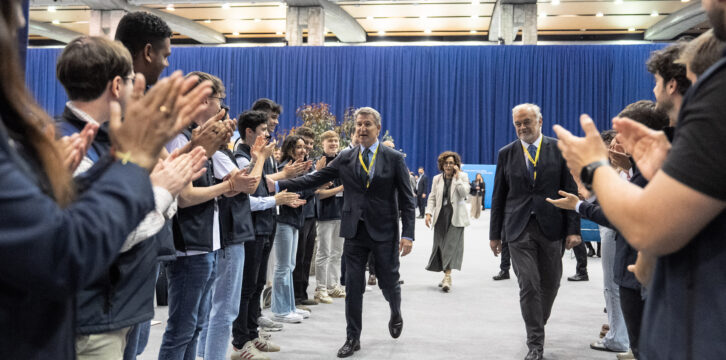 Alberto Núñez Feijóo en el Congreso del EPP en Valencia