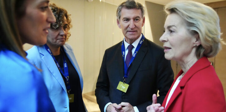 Feijóo en la reunión del EPP en Bruselas