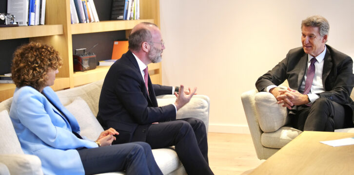 Feijóo con Manfred Weber en Bruselas