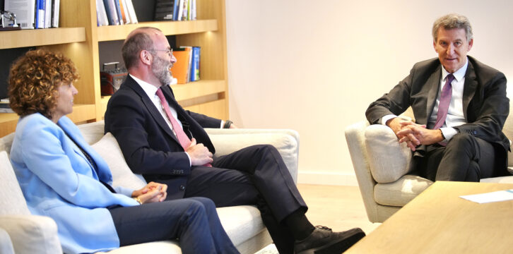 Feijóo con Manfred Weber en Bruselas
