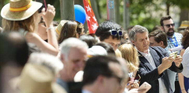 Alberto Núñez Feijóo clausura el acto del PP de Madrid en el Parque de Berlín