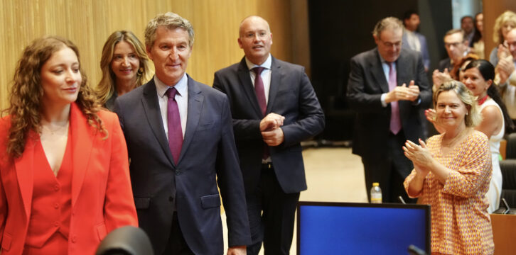 Reunión de grupos parlamentarios del PP en el Congreso