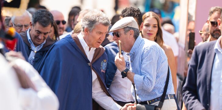 Alberto Núñez Feijóo en Capítulo Serenísimo de la LXXIII edición de la Fiesta del Albariño de Cambados.