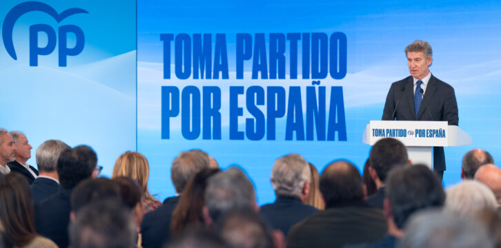 Feijóo en un acto con autónomos en Santander