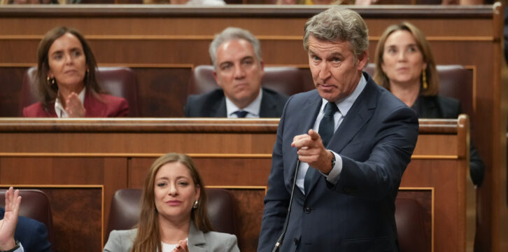 Alberto Núñez Feijóo interviene en el Pleno del Congreso