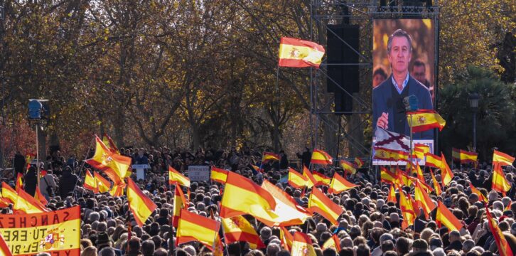 Alberto Núñez Feijóo interviene en la concentración 