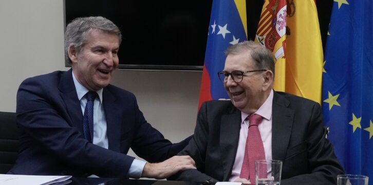 Alberto Núñez Feijóo se reúne con el presidente electo de Venezuela, Edmundo González Urrutia 15.01.2026
