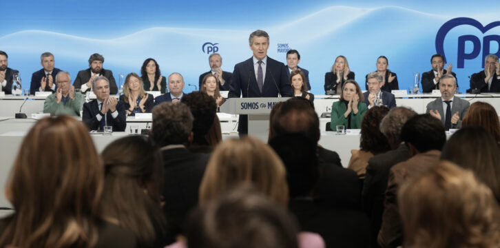 Feijóo interviene en la Junta Directiva Nacional del PP