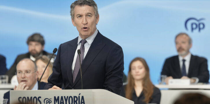 Feijóo interviene en la Junta Directiva Nacional del PP