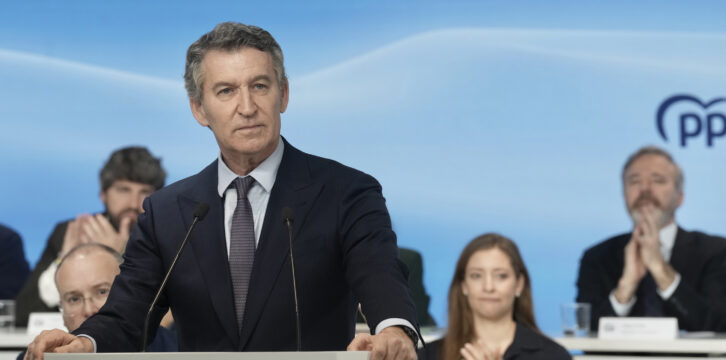 Feijóo interviene en la Junta Directiva Nacional del PP