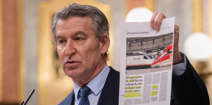 Feijóo interviene en el Congreso de los diputados