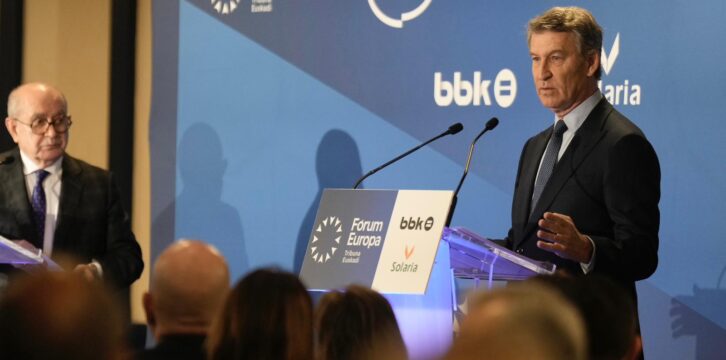 Feijóo participa en el Fórum Europa Tribuna Euskadi presentado por Javier de Andrés