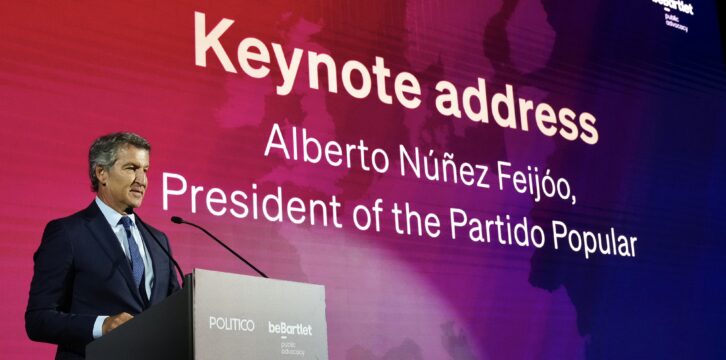Feijóo interviene en el 'European Pulse Fórum' organizado por POLITICO.