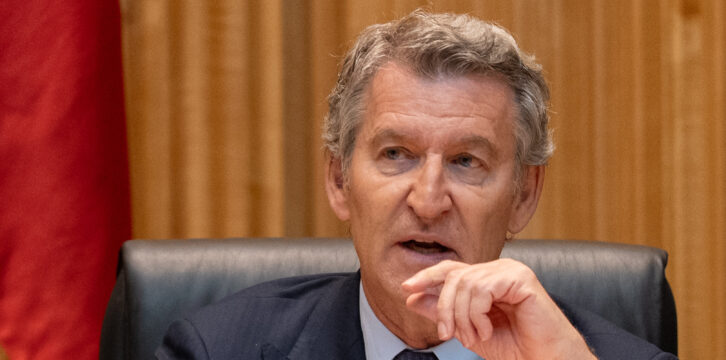 Feijóo preside la reunión plenaria de los grupos parlamentarios del Partido Popular