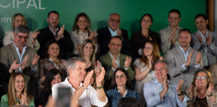 Feijóo y Juanma Moreno en la clausura de la Intermunicipal del PP de Andalucía en Córdoba